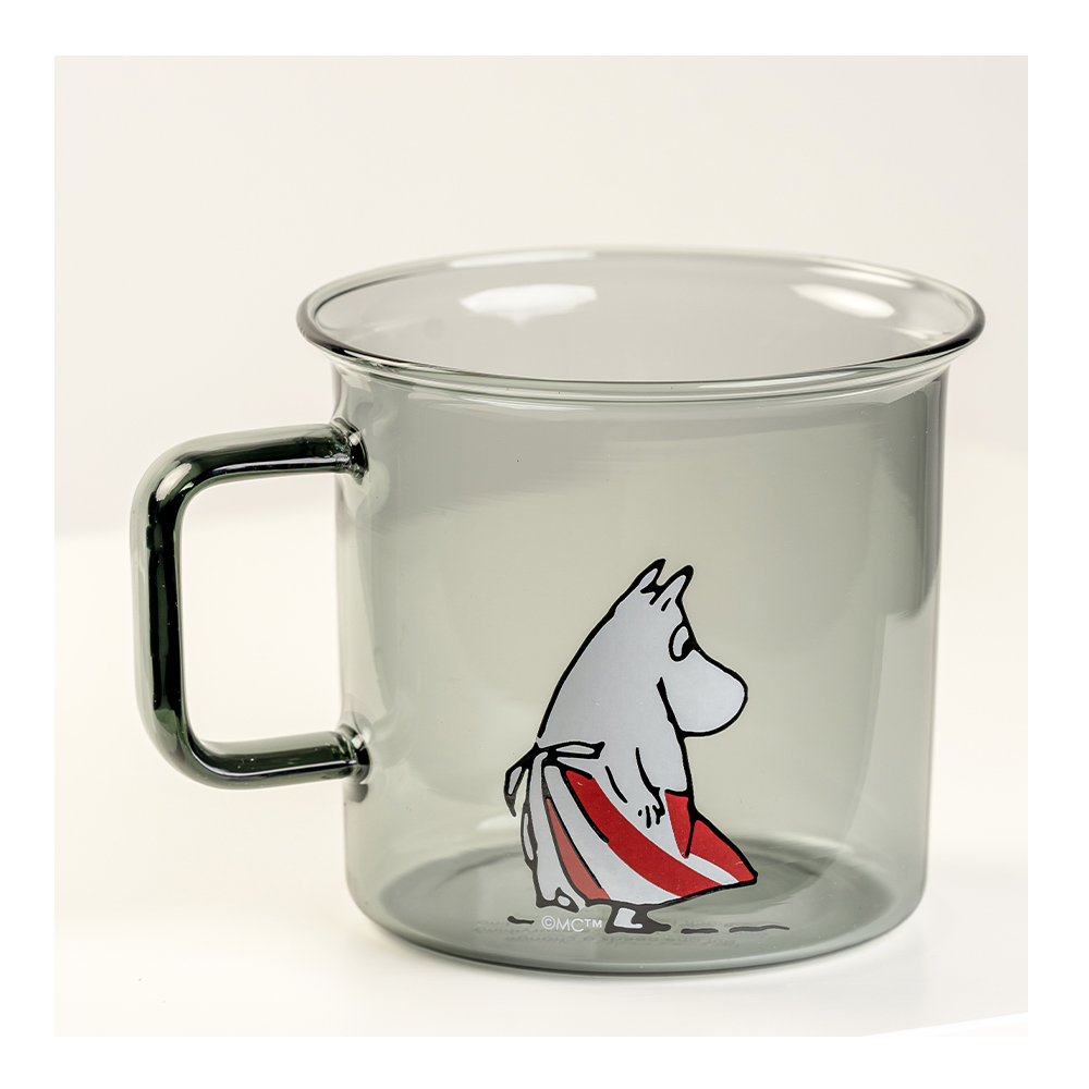 Muurla Mummi glasskopp 35 cl Mummimamma grå