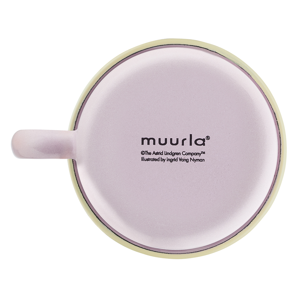 Muurla Pippi emaljekopp 25 cl frukter rosa