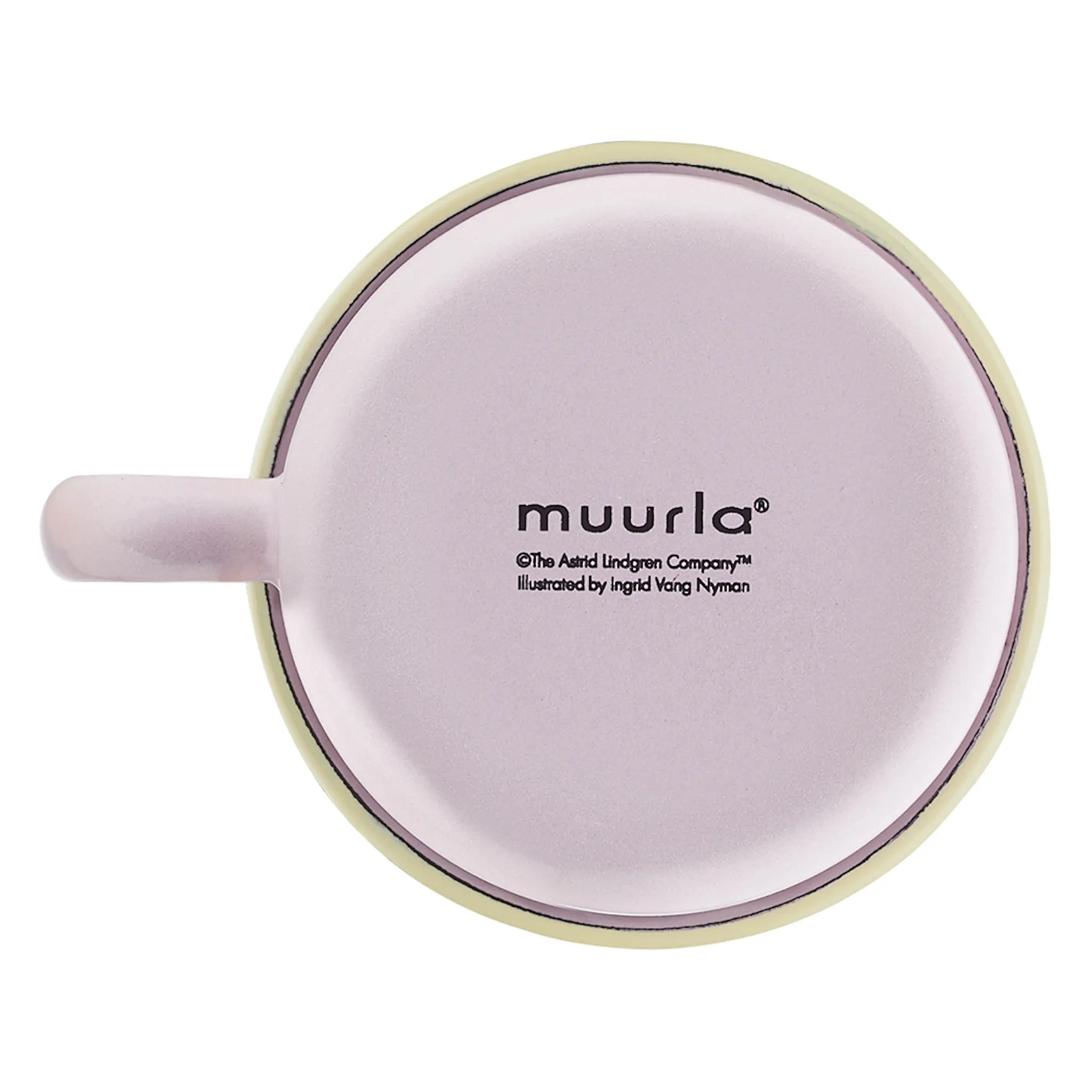 Muurla Pippi emaljmugg 25 cl frukter rosa