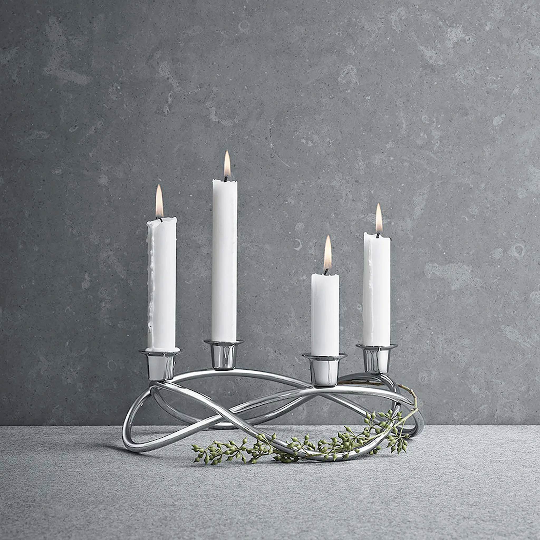 Georg Jensen Season Ljusstake 4-armad 26 cm Rostfri blank