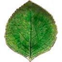 Riviera Hortensiablad Assiett 17x15 cm Grön/Svart