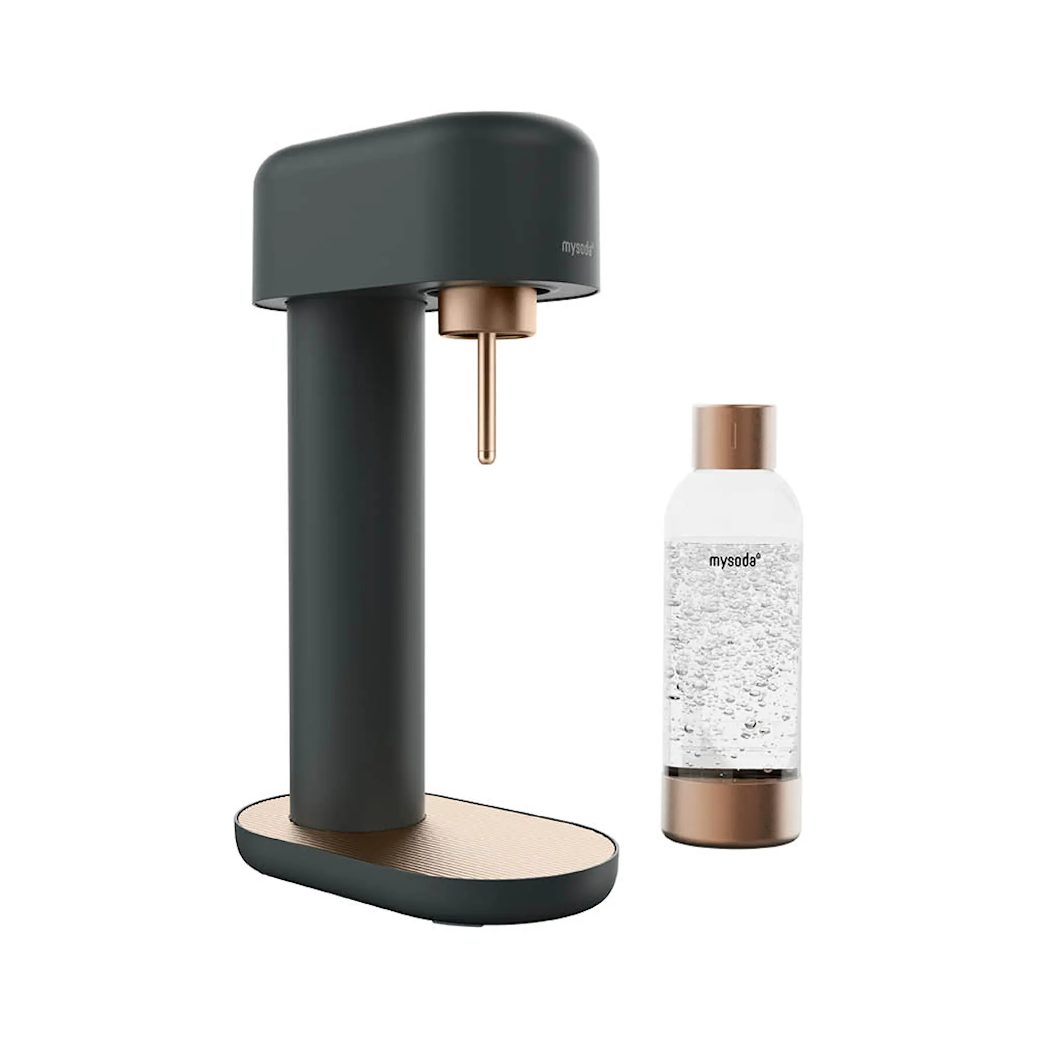 MySoda Ruby 2 kolsyremaskin utan cylinder svart/koppar