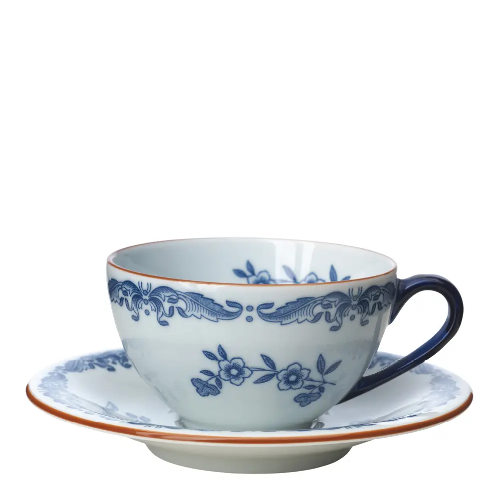 Ostindia Kahvikuppi ja aluslautanen 16 cl