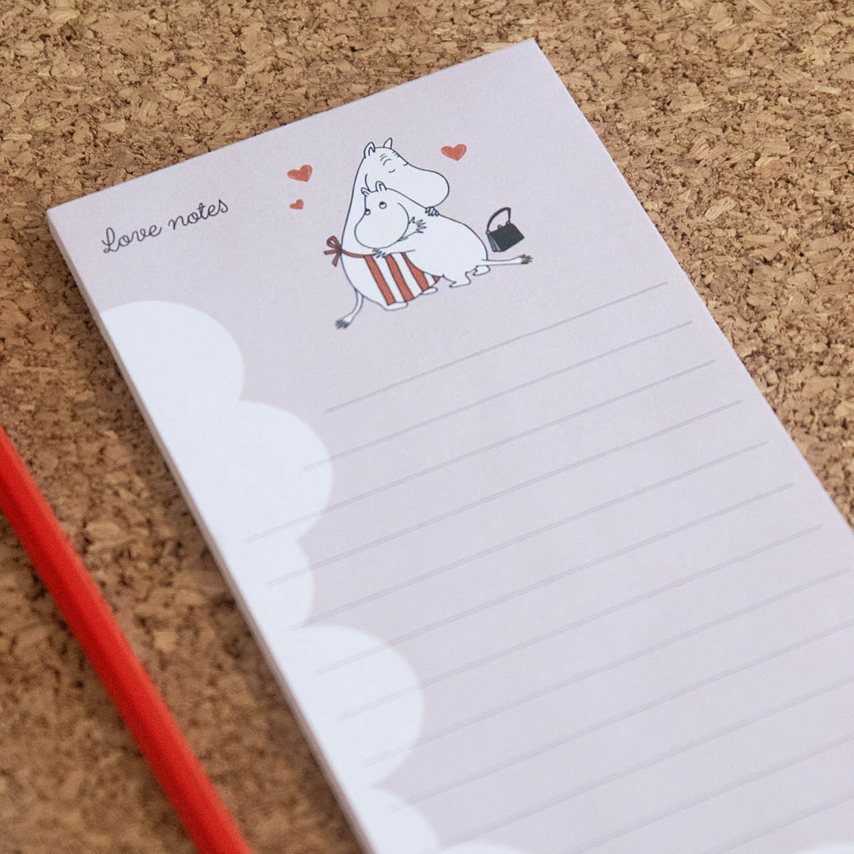 Pluto Anteckningsblock magnet 20x10 cm Moomin love