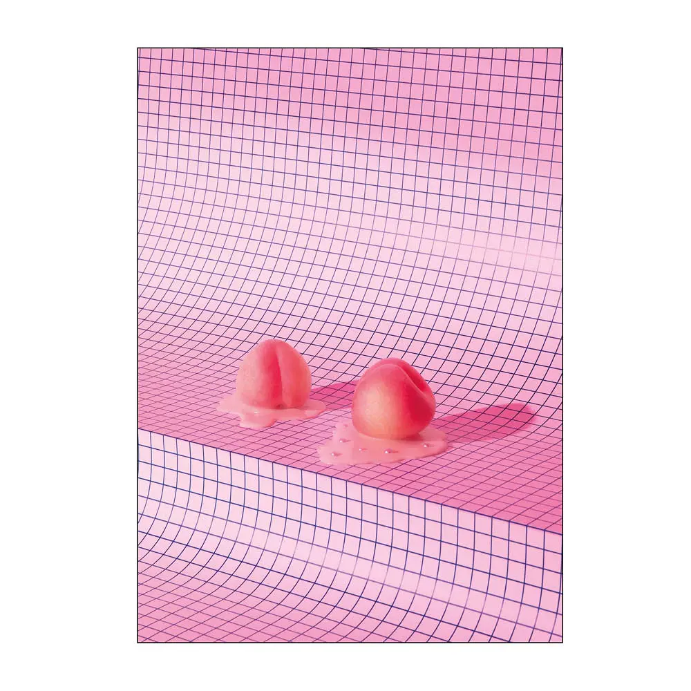 Rikke Mønster Juliste 50x70 cm Peach