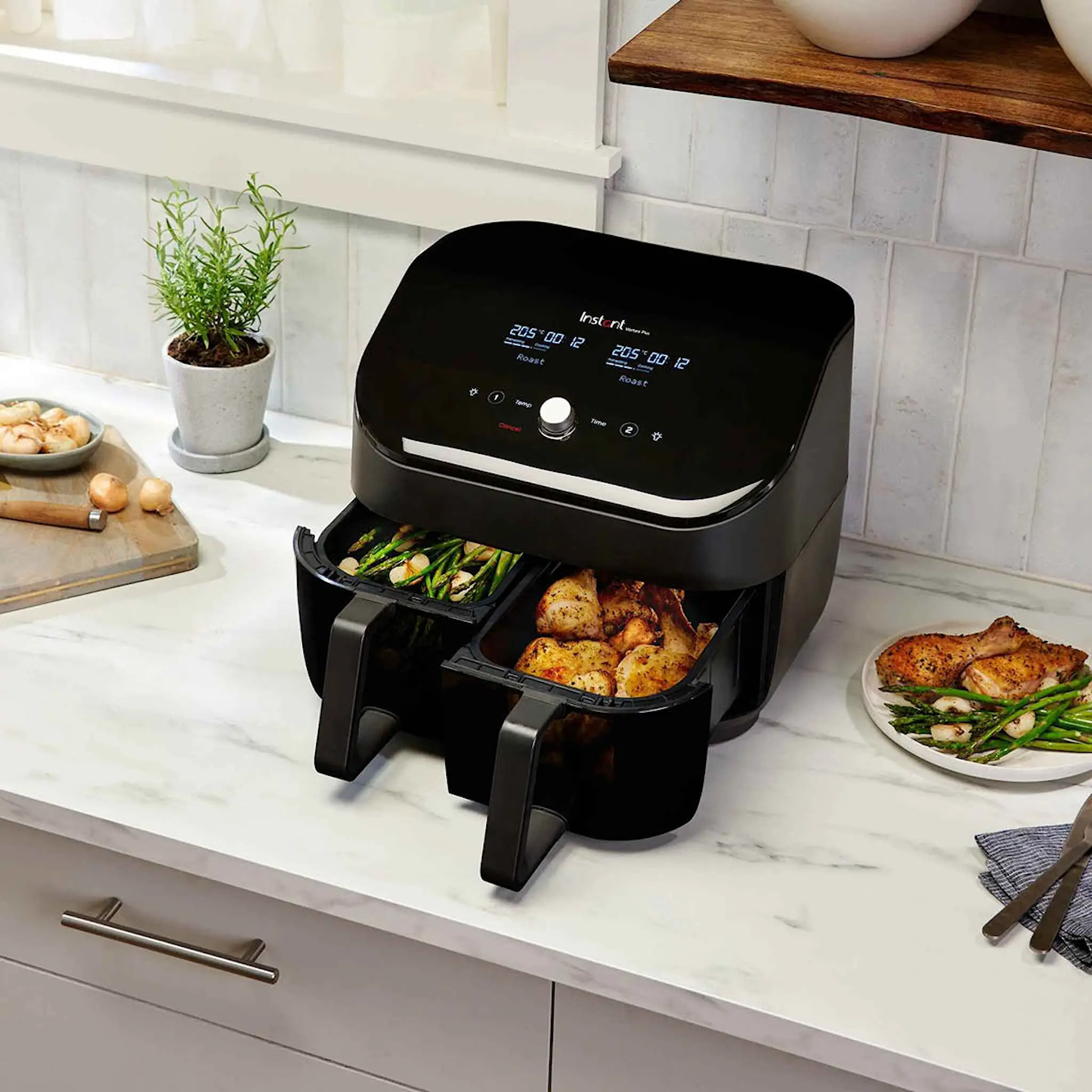 Instant Vortex Plus Dual ClearCook airfryer 7,6 L 1700W svart