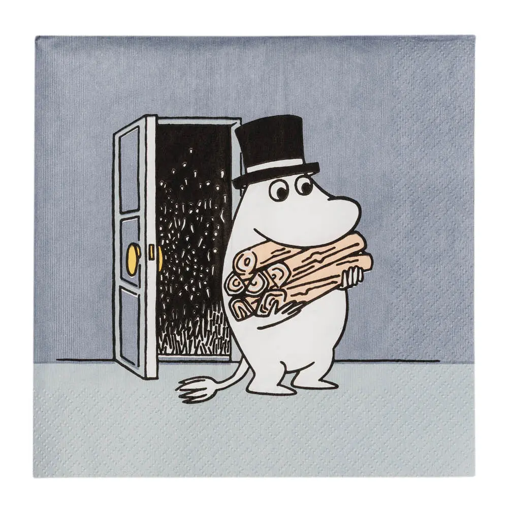 Muumi Servetti Muumipappa 33x33 cm 20 kpl Harmaa