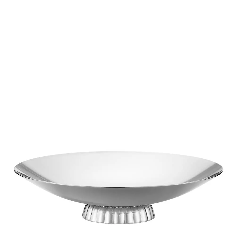 Bernadotte lavt serveringsfat på fot 28 cm stål