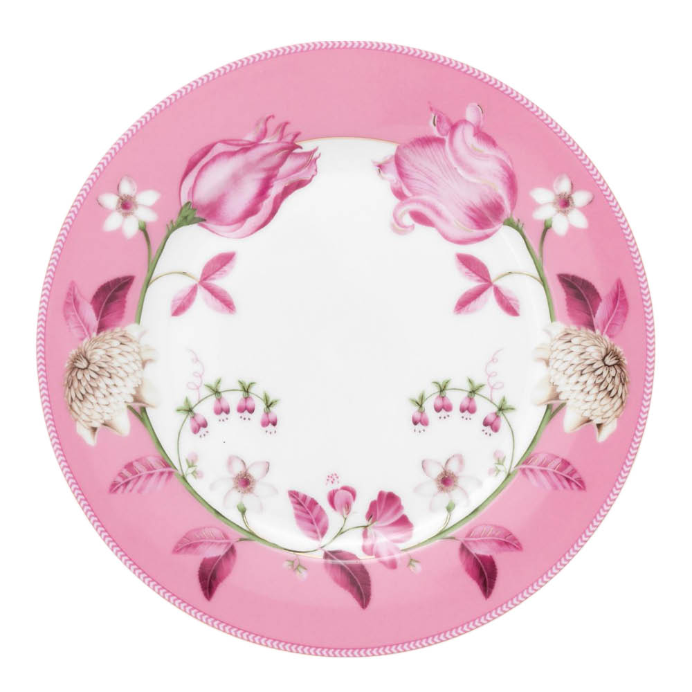 Pip Studio Jolie Tulip Lautanen 23 cm Vaaleanpunainen