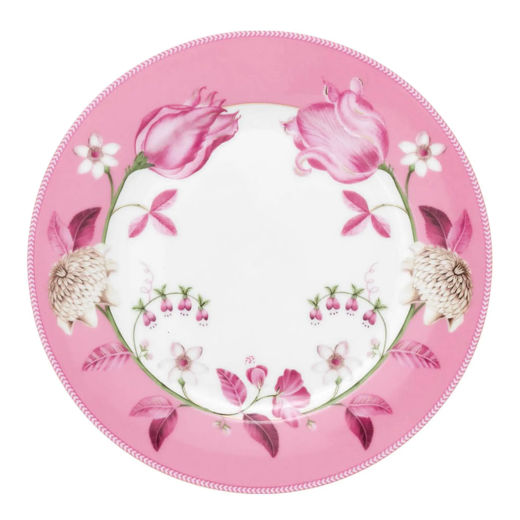 Pip Studio Jolie Tulip Lautanen 23 cm Vaaleanpunainen