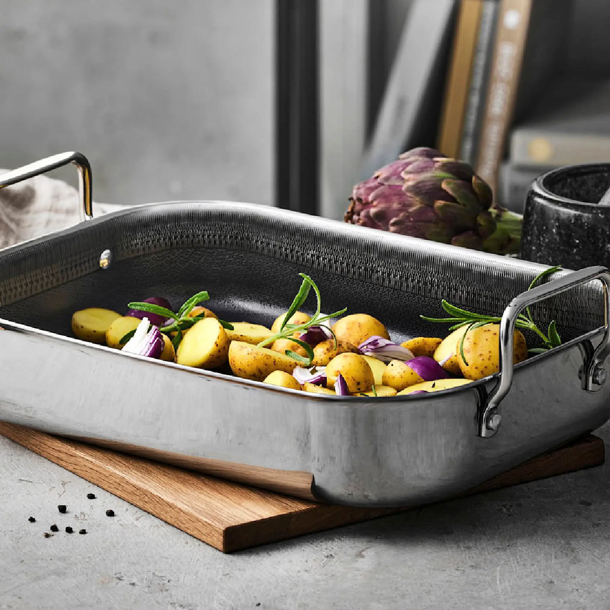 Pillivuyt Gourmet Paillon Hybrid langpanne 39x26 cm keramisk