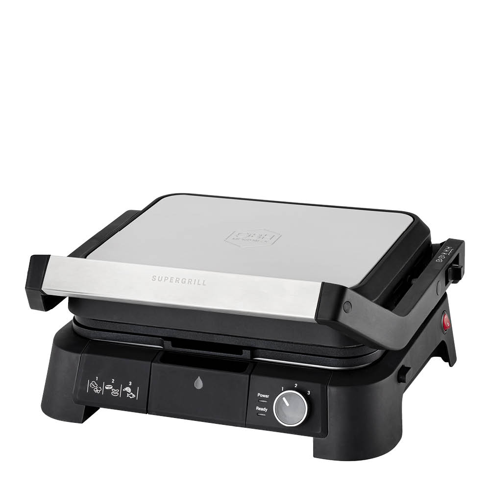 OBH Nordica SuperGrill grilli 3-in-1 2000W ruostumaton teräs