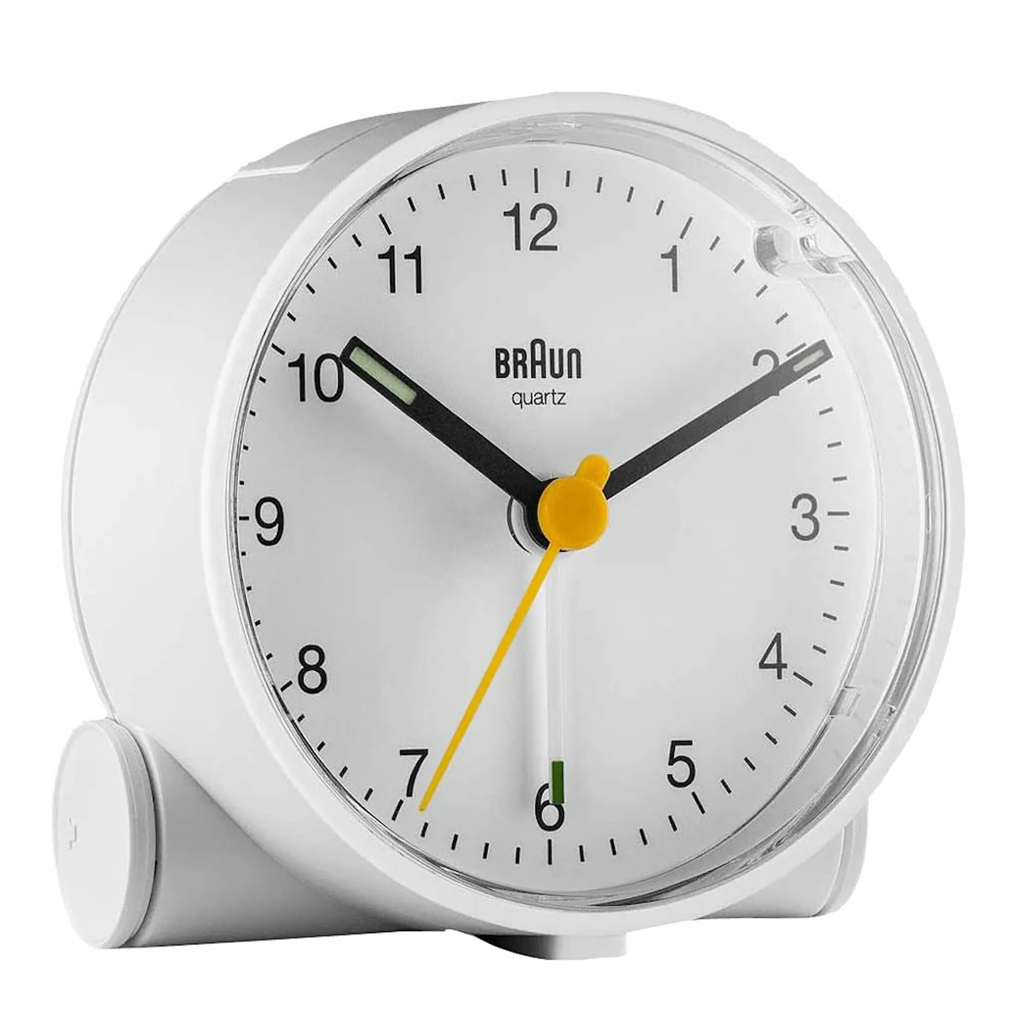 Braun Vekkerklokke analog 6,9 cm hvit