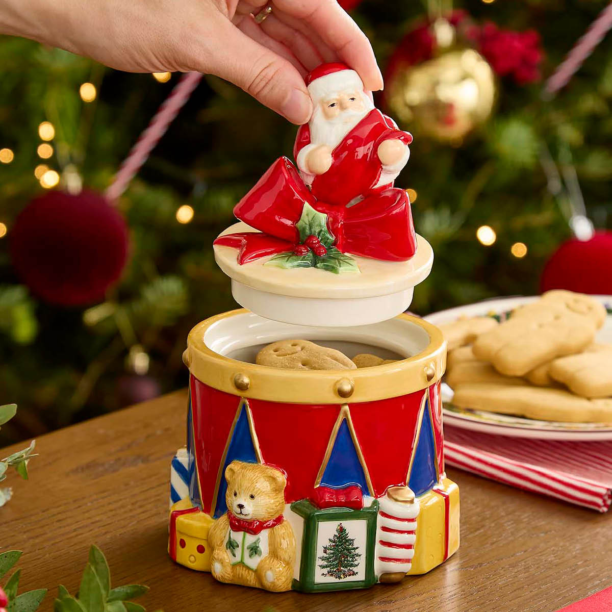 Spode Christmas Tree godterikrukke 11x17 cm