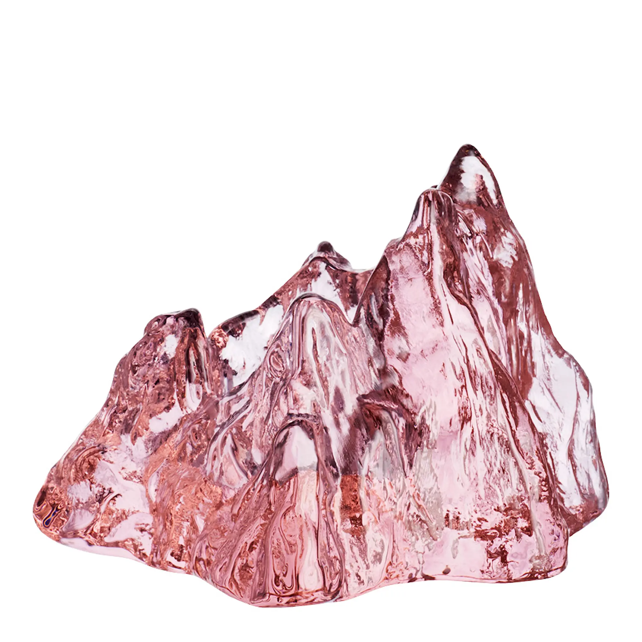 Kosta Boda The Rock Ljuslykta 9,1 cm Rosa