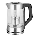 Vattenkokare i glas 1,7 L med integrerad tesil