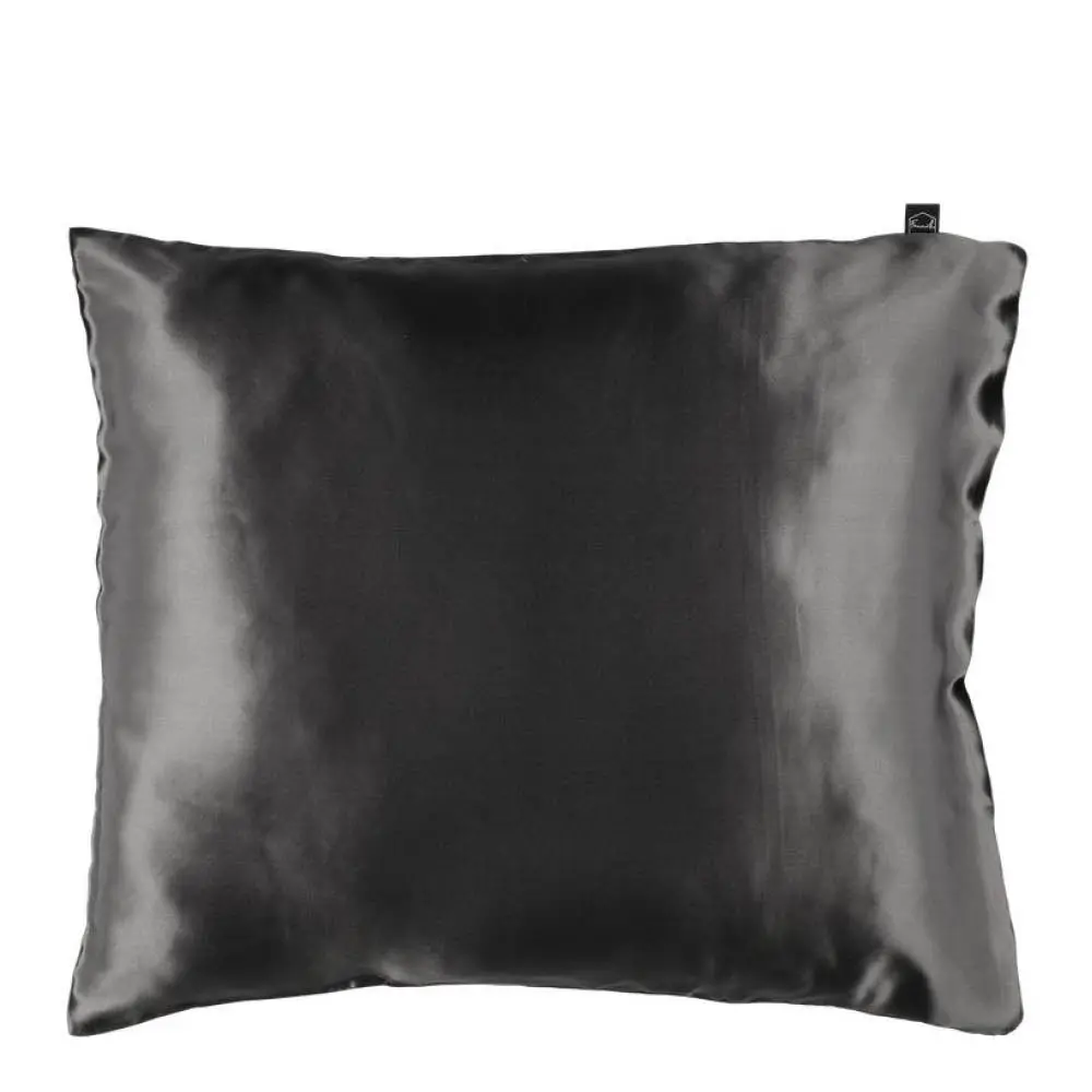 Putetrekk silke 50×60 cm mørk grå