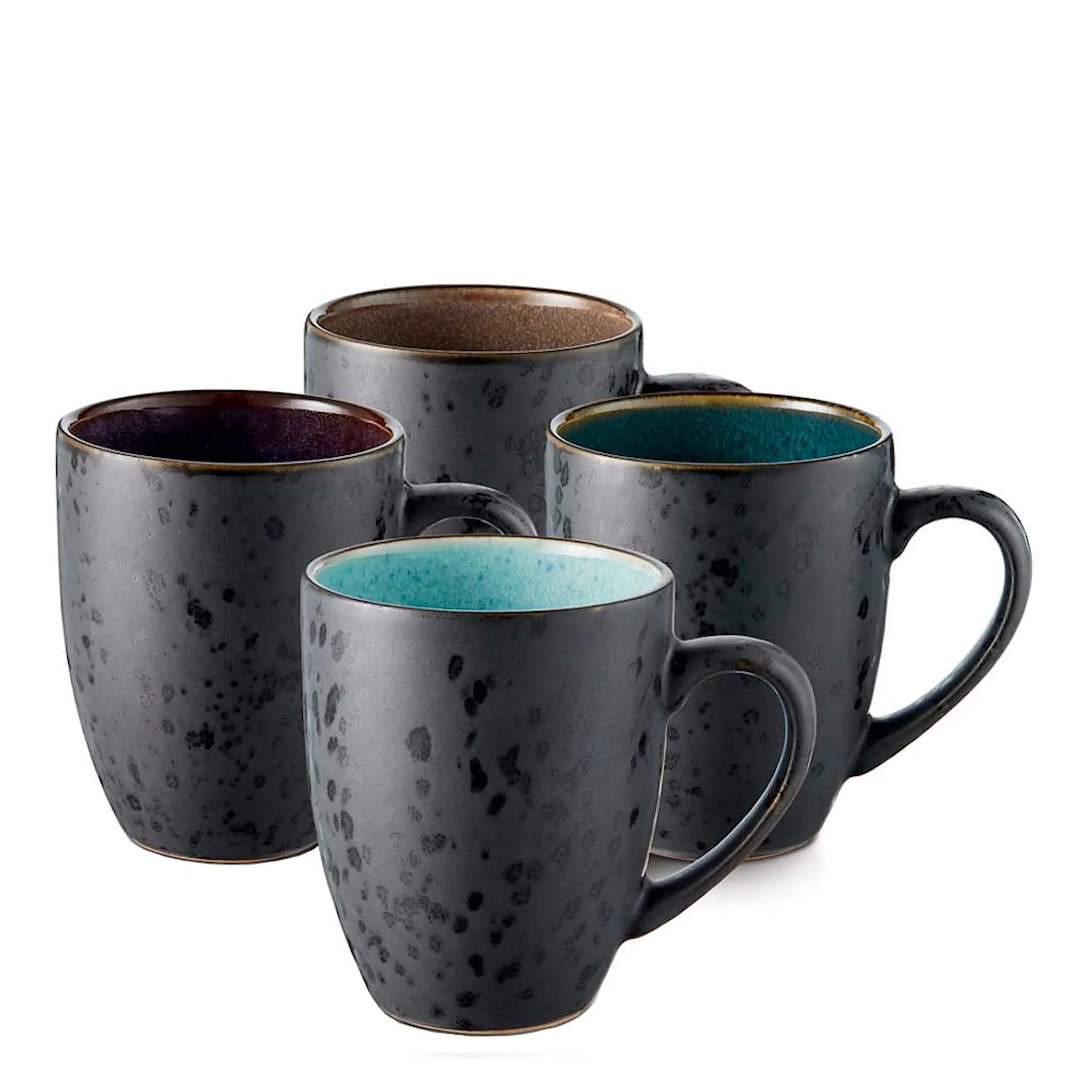 Bitz Mugg 4-pack Svart/Blå