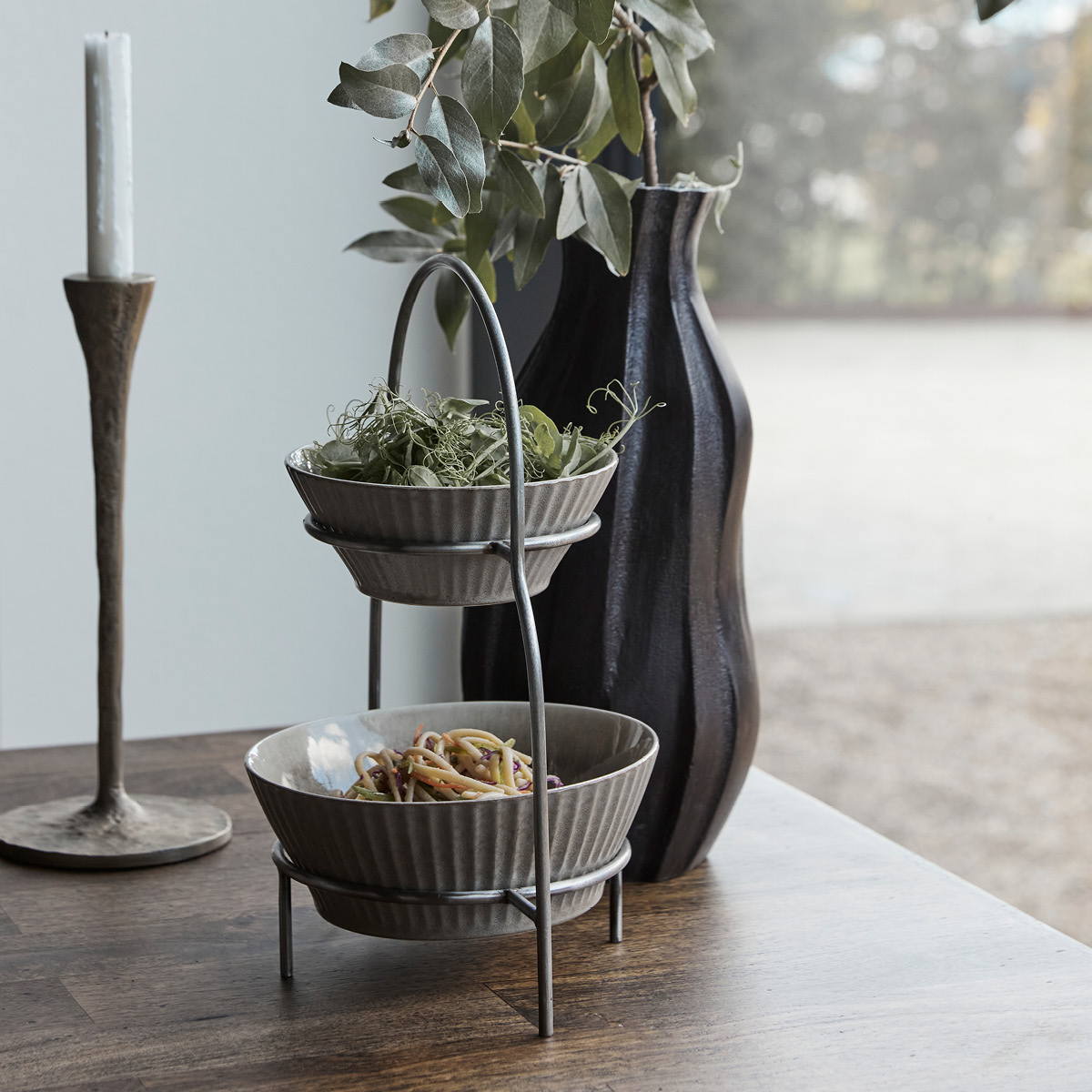 House Doctor Sana Tallriksställ 32 cm Silver finish