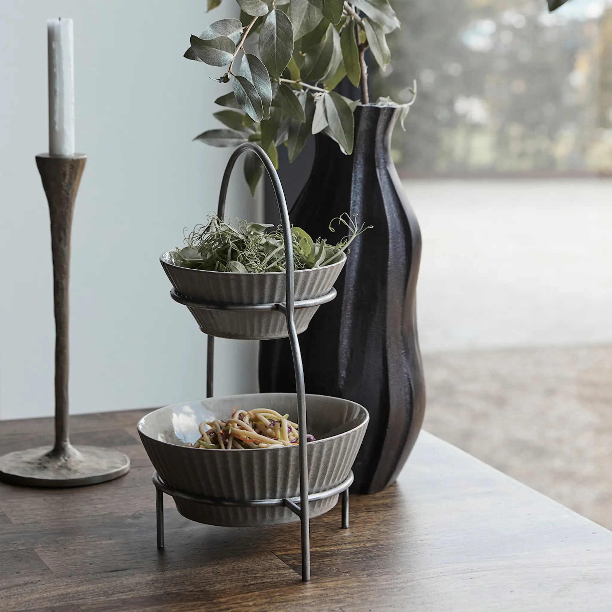 House Doctor Sana Tallriksställ 32 cm Silver finish