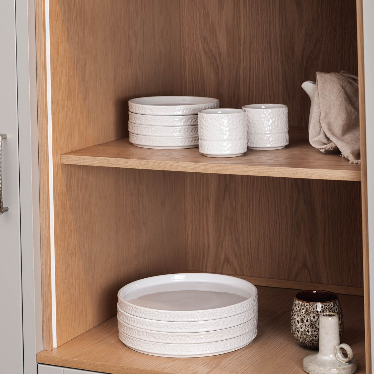 Vargen & Thor Servisen C tallerken 17,2 cm 4 stk hvit