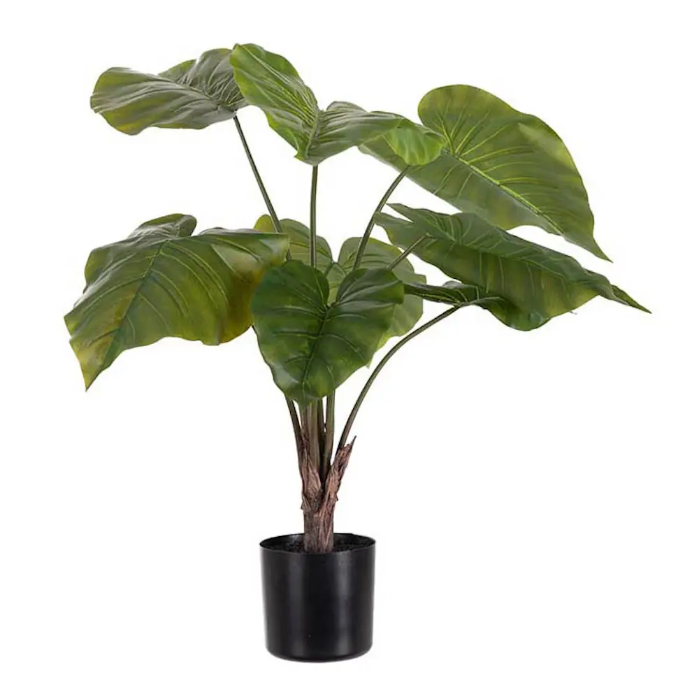 Alocasia kunstig potteplante 60 cm grønn