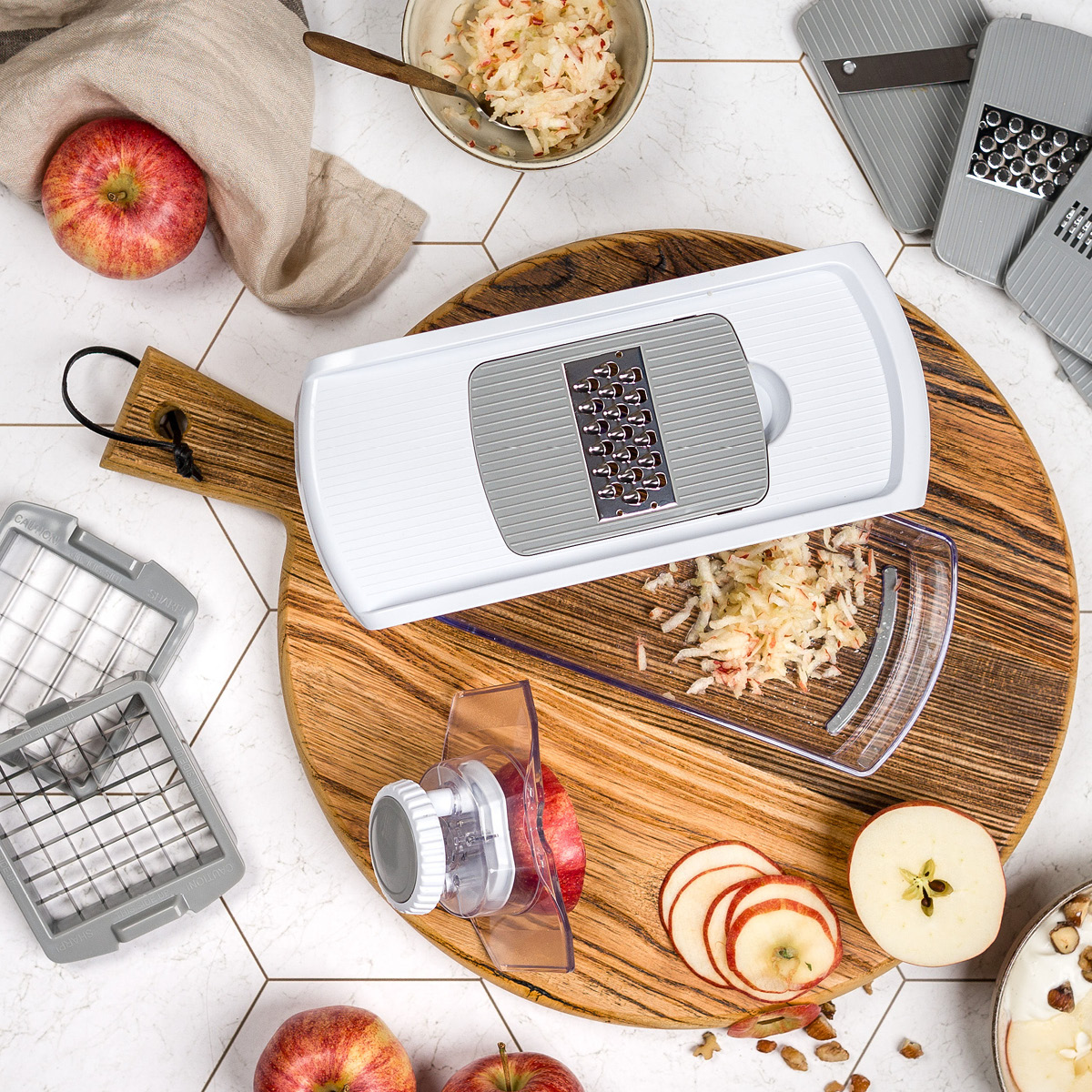 Modern House Basis Vihannesleikkuri Harmaa/Valkoinen