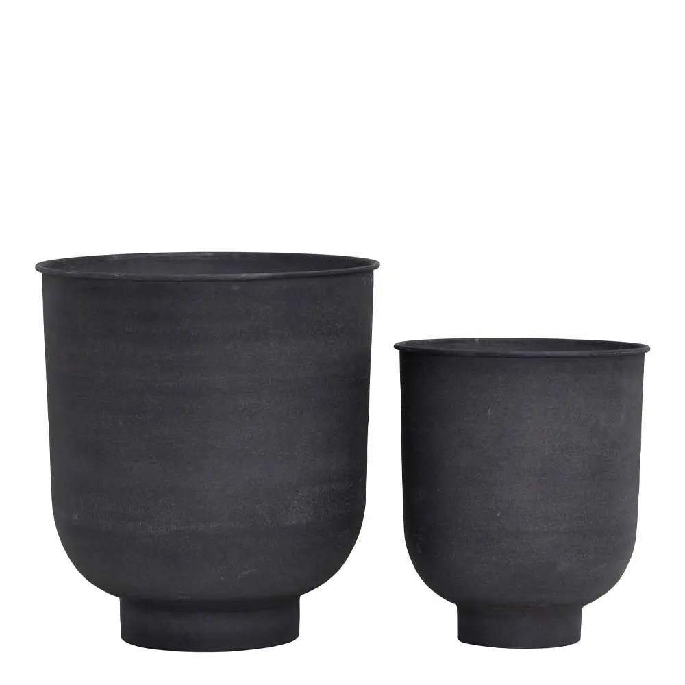 Vig Kukkaruukku 2 kpl Harmaa