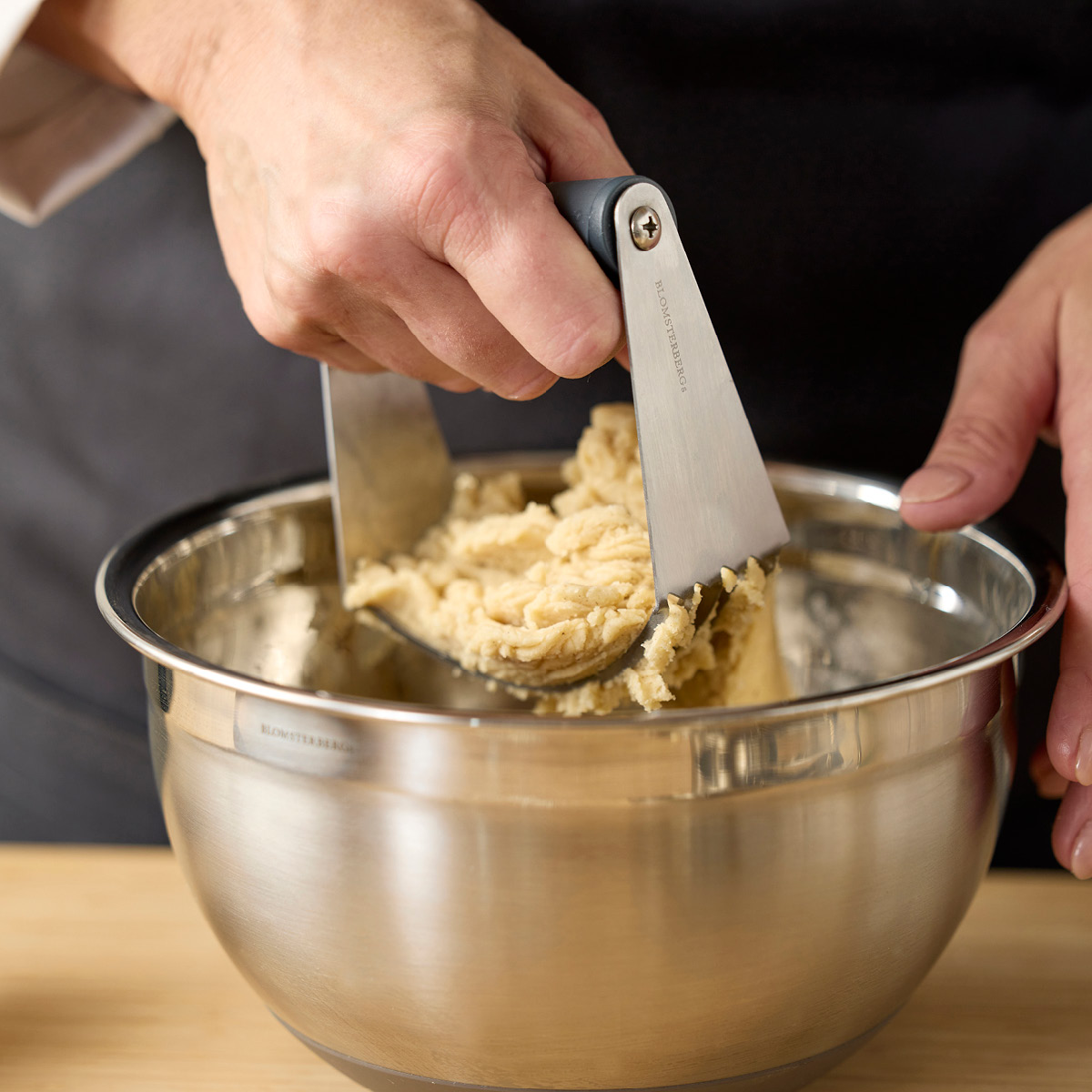 Blomsterberg Degblandare 12x10x4,5 cm grå/stål