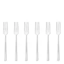 Rock tårtgaffel 6-pack stål