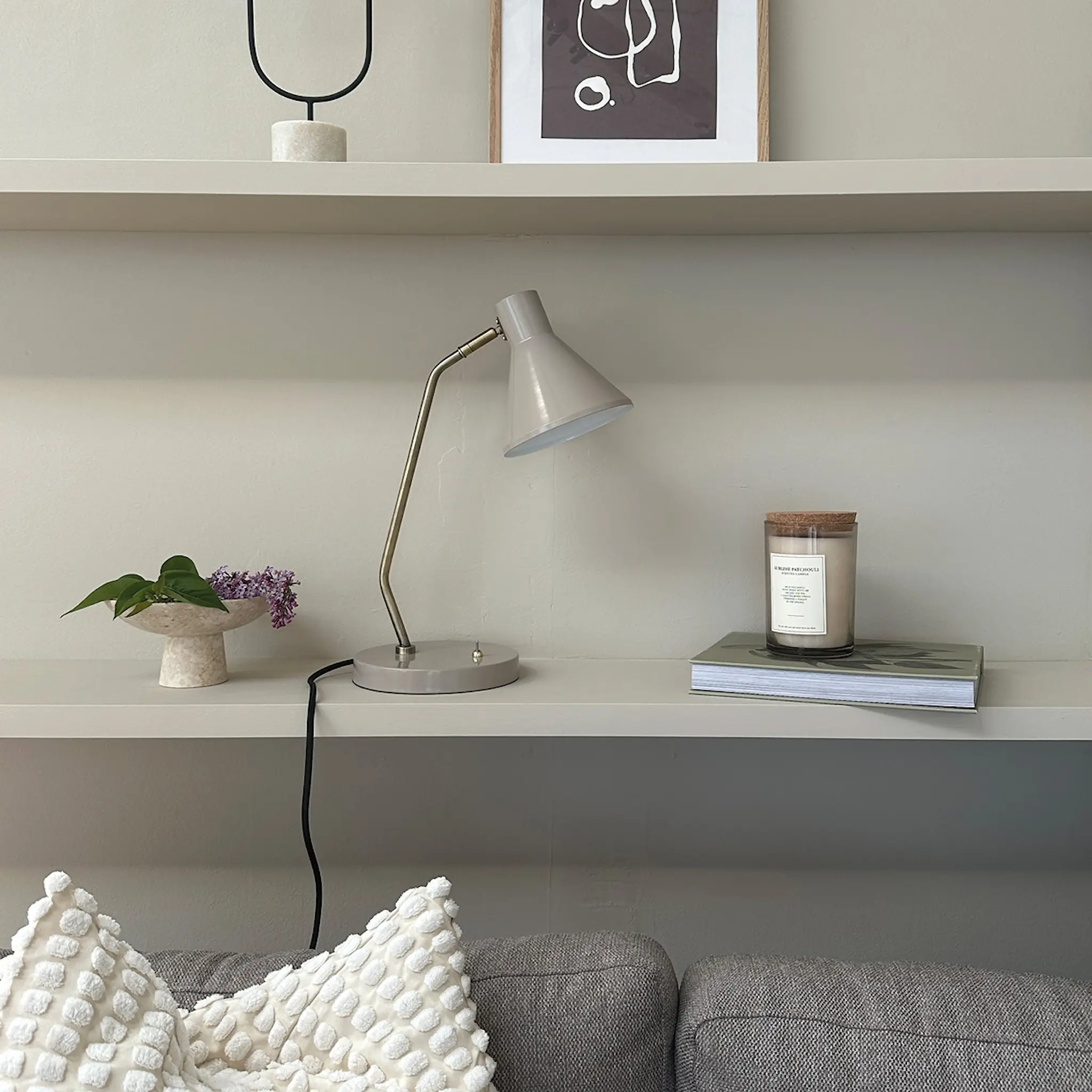 Dyberg Larsen Sleep bordslampa 43,3 cm beige