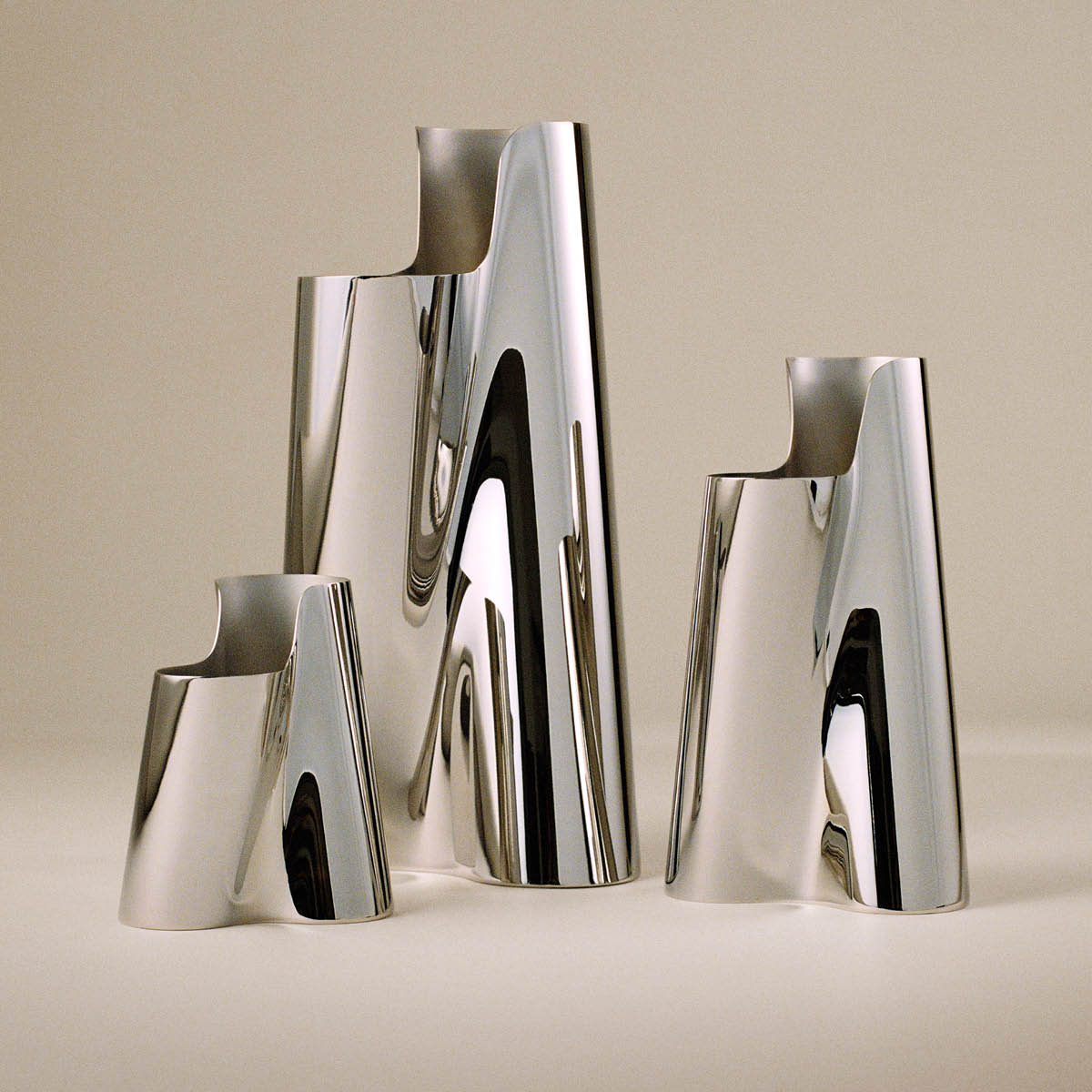 Georg Jensen Lituus vas stor 34 cm blankt stål