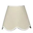 Lampskärm 18 cm Beige scallop