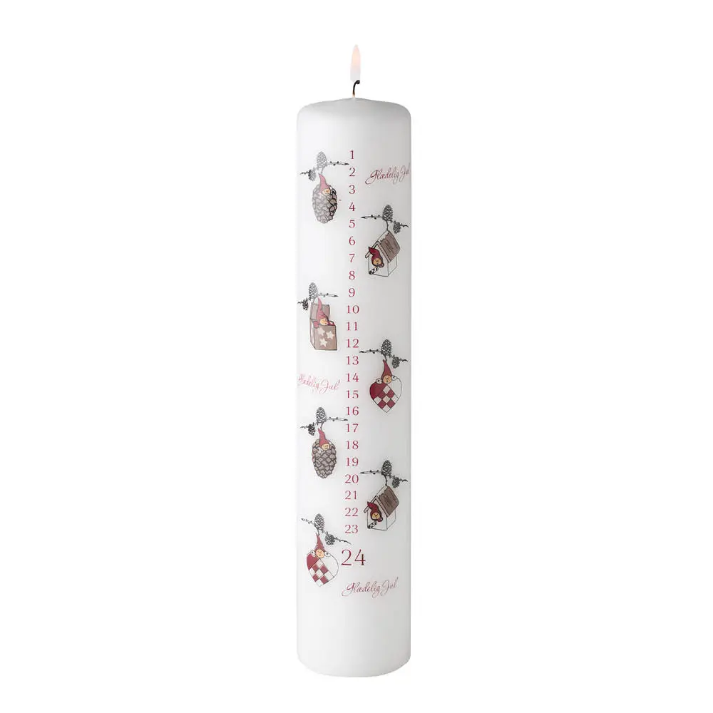 Nisserik Kalenterikynttilä 25 cm