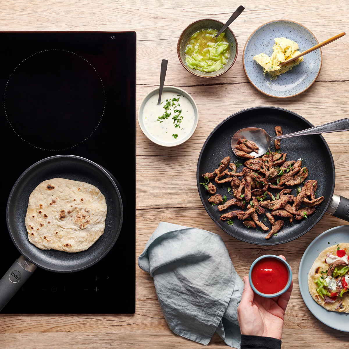 Woll ECO Lite QXR stekpanna 24 cm svart