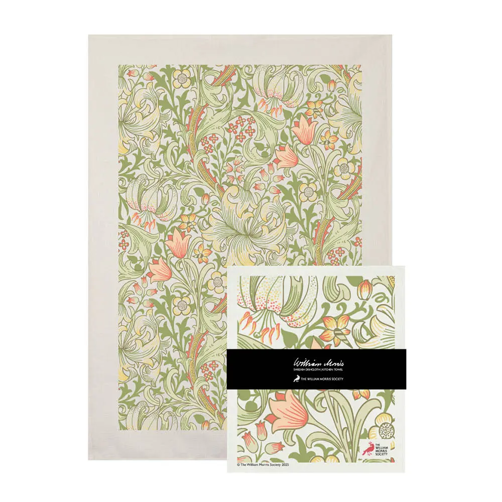 William Morris Käsipyyhe ja tiskirätti Golden Lily