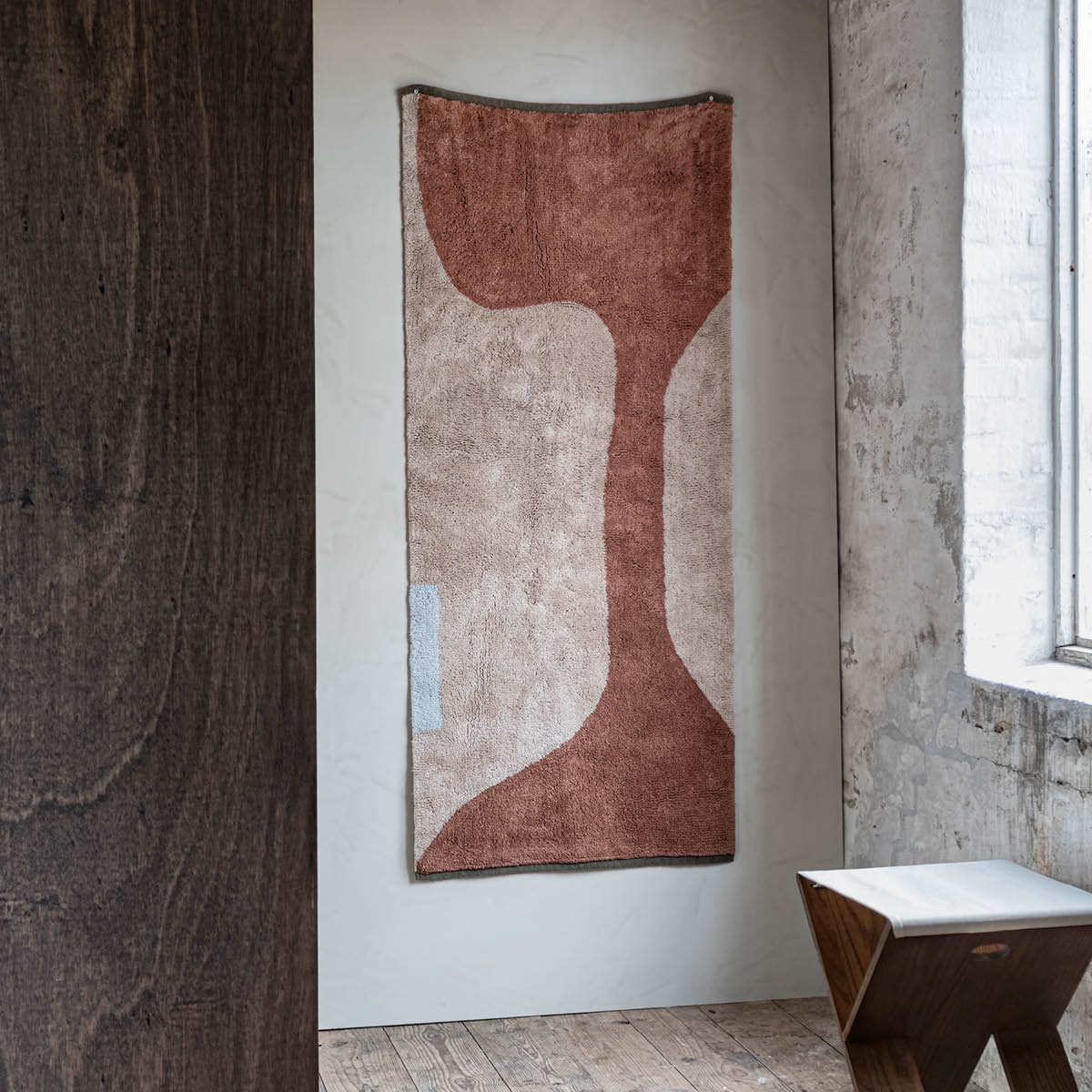 Mette Ditmer Figura golvmatta 150x70 cm tegelröd