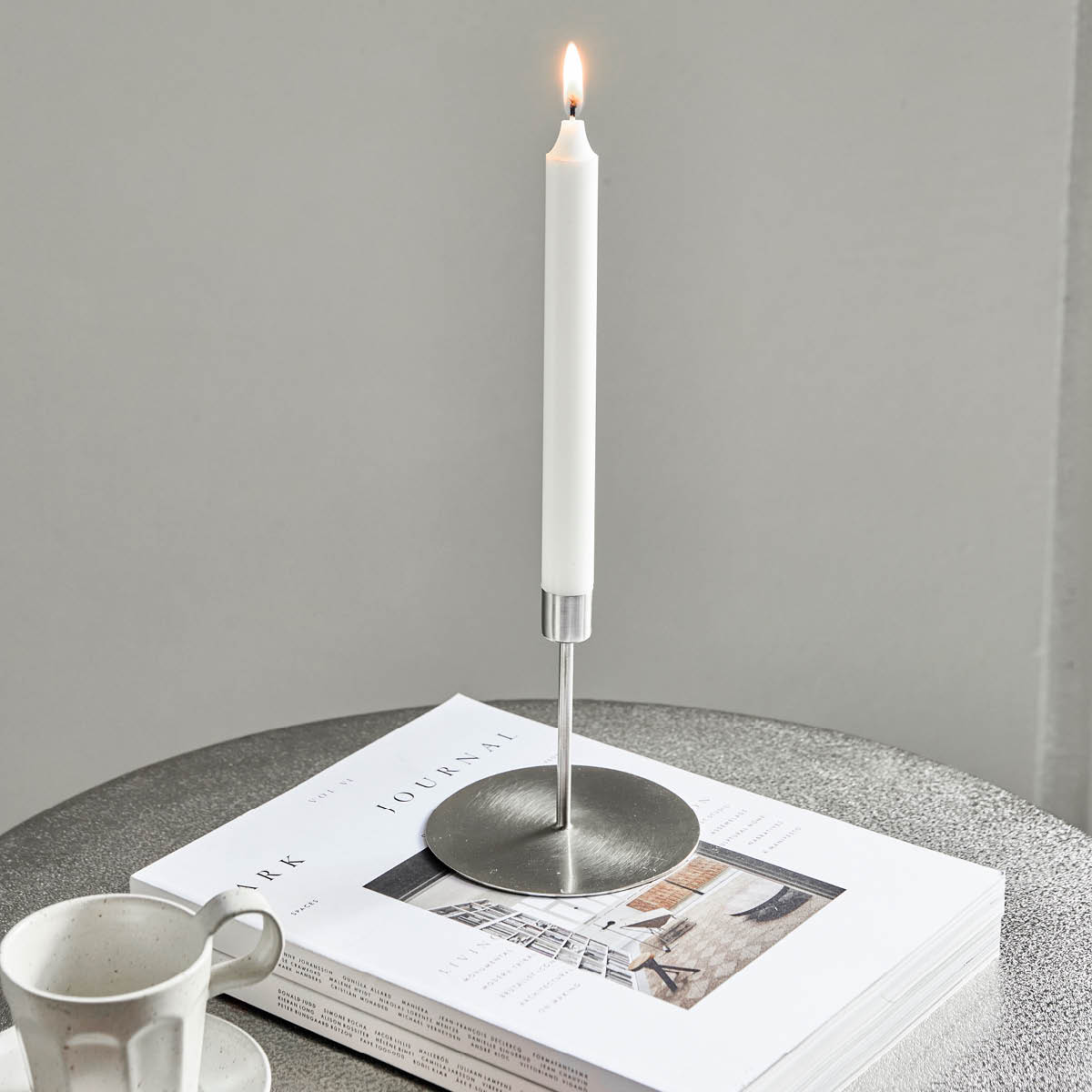 House Doctor Anit ljusstake 13x12 cm silverfinish