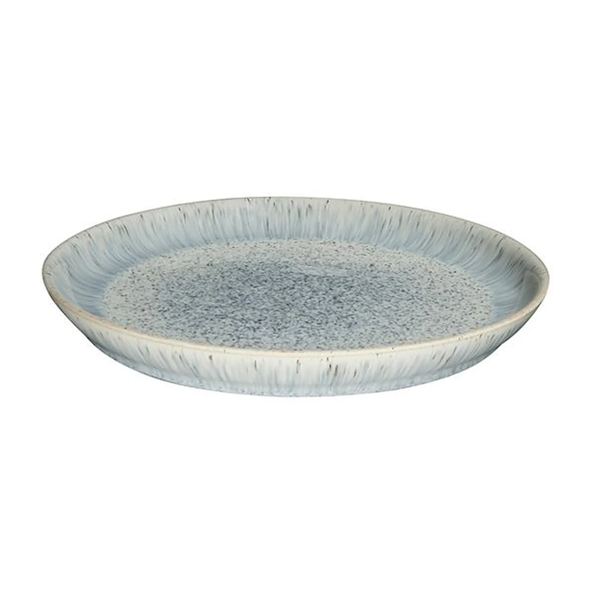 Denby Halo Speckle coupe Tallrik 26 cm Grå/Svart
