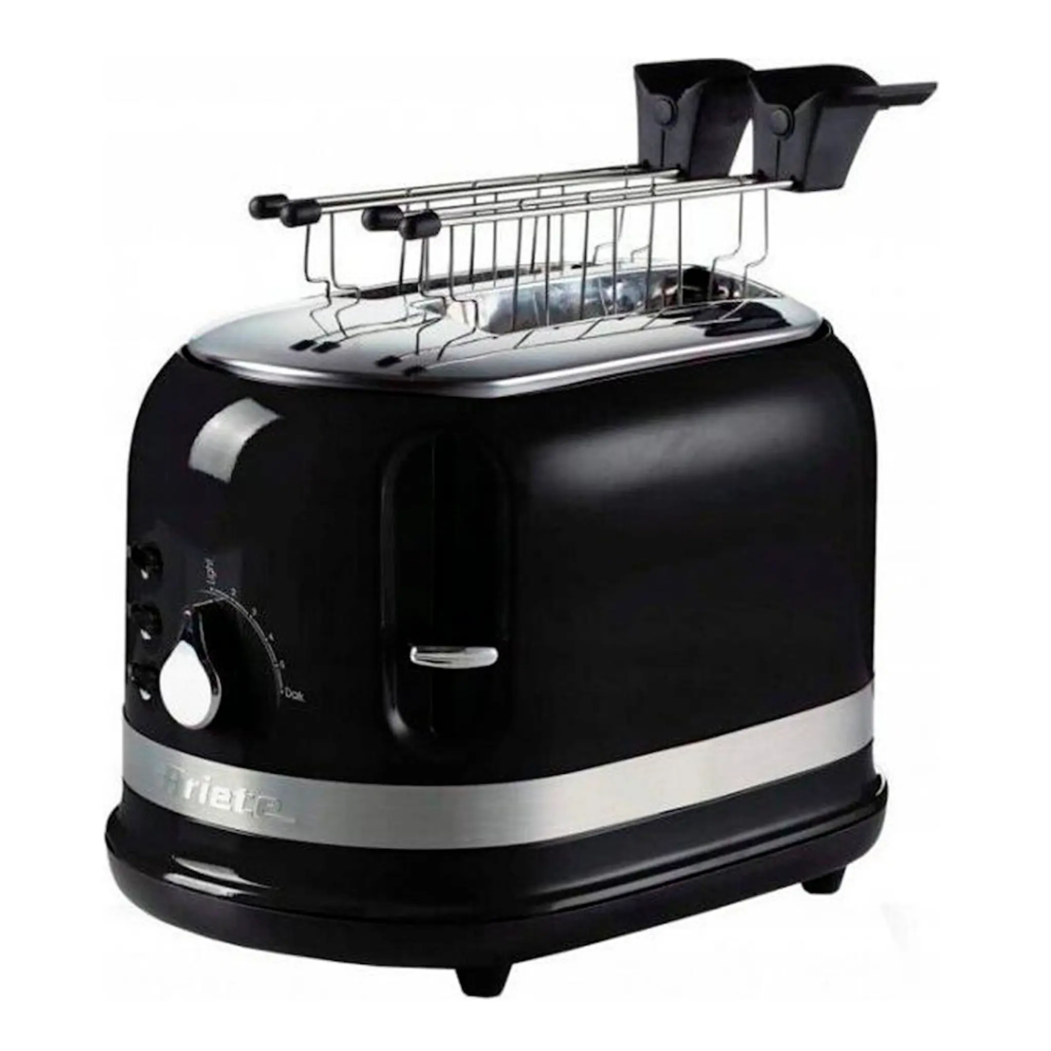 Ariete Moderna Brödrost 2 skivor + Tång Svart