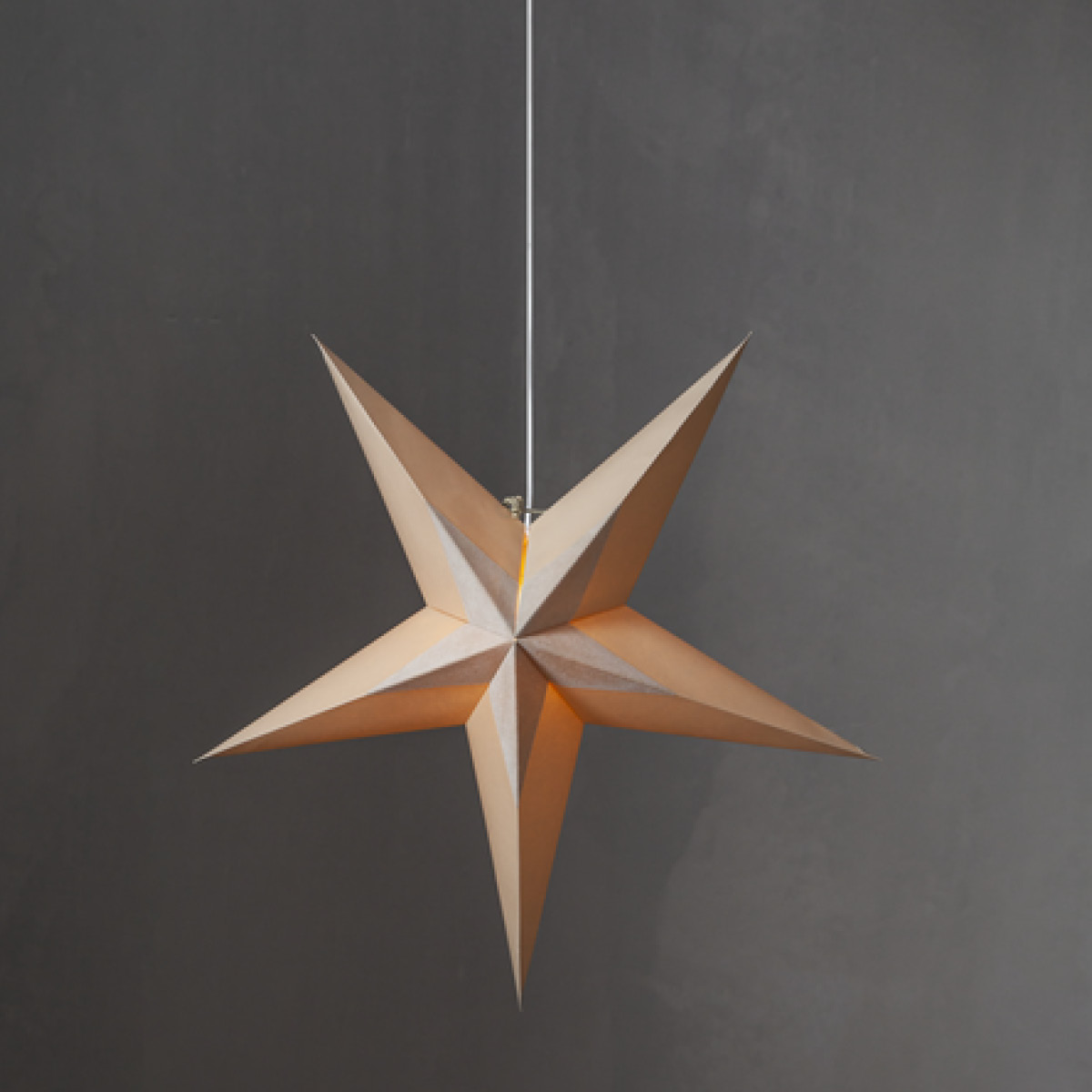 Star Trading Diva julstjärna i papper 60 cm beige