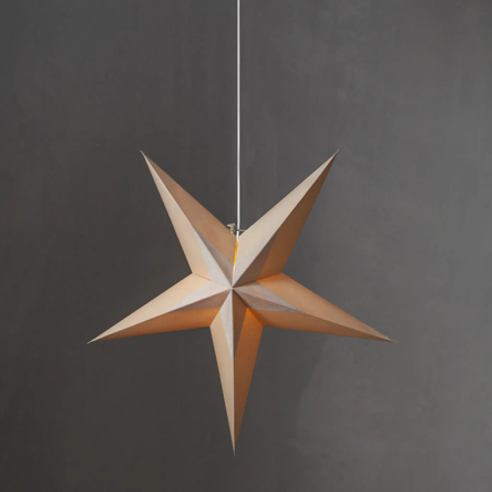 Star Trading Diva Paperitähti 60 cm Beige