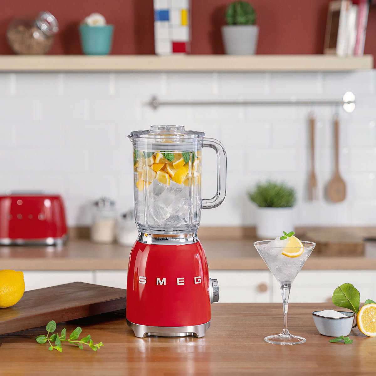 Smeg Blender BLF03 1,5L rød