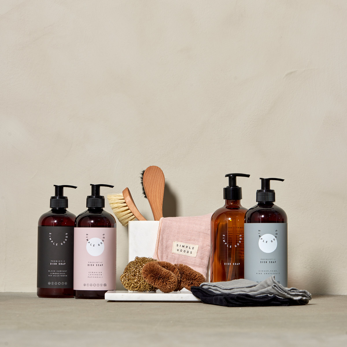 Simple Goods Grapefruit diskmedel 450 ml pumpflaska ljusblå