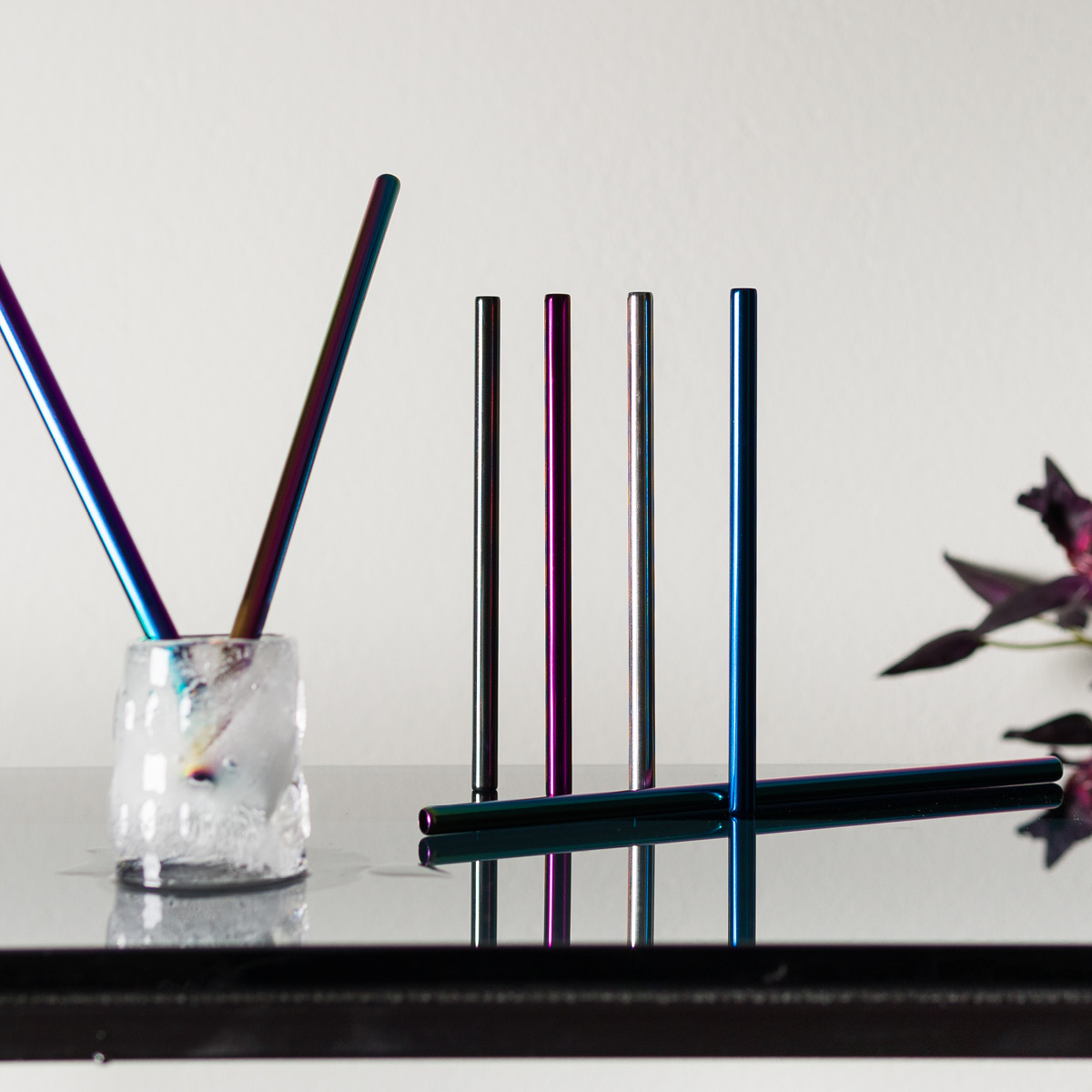 Modern House Steelpipe sugrör 15 cm blå