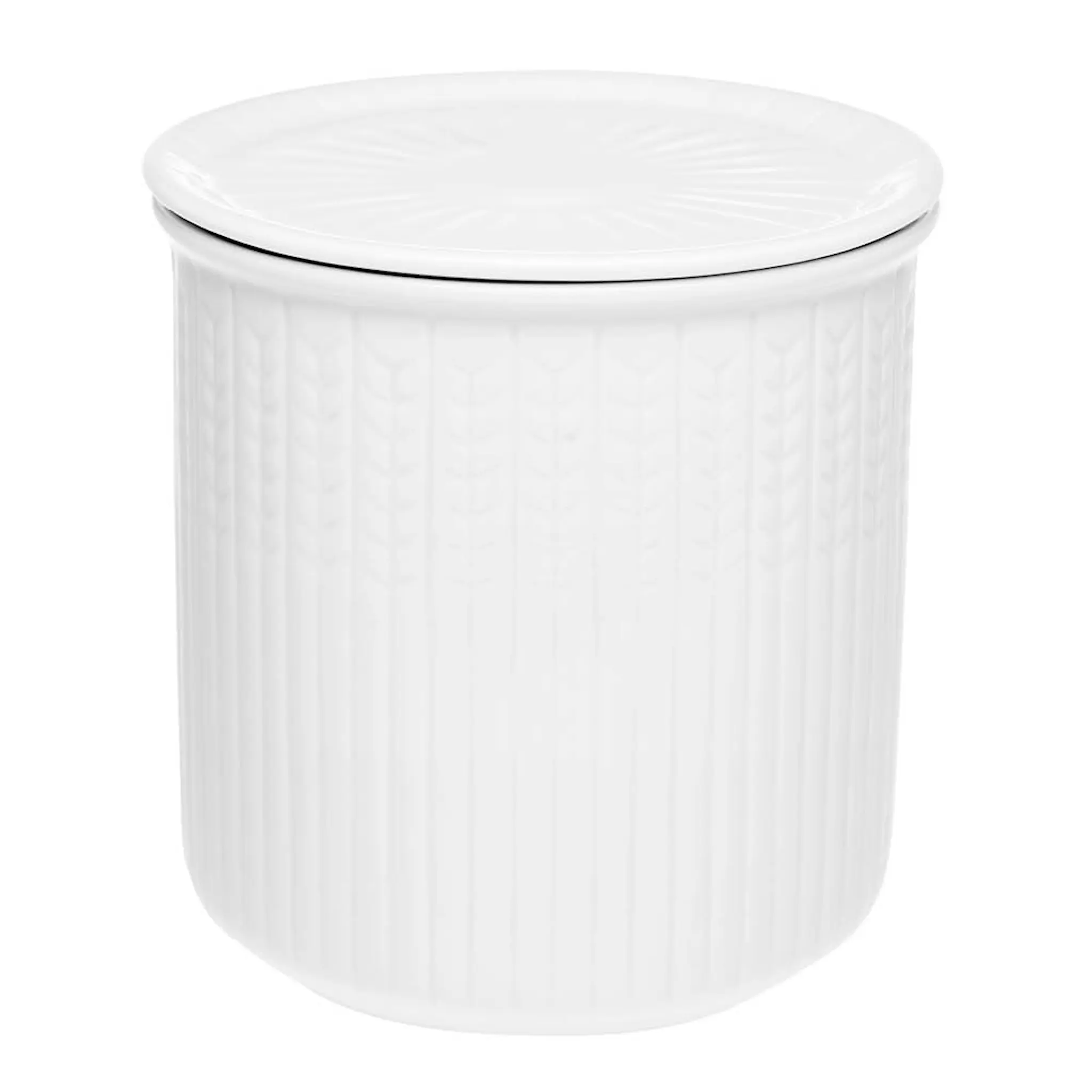 Rörstrand Swedish Grace burk M 0,8 L snö/vit