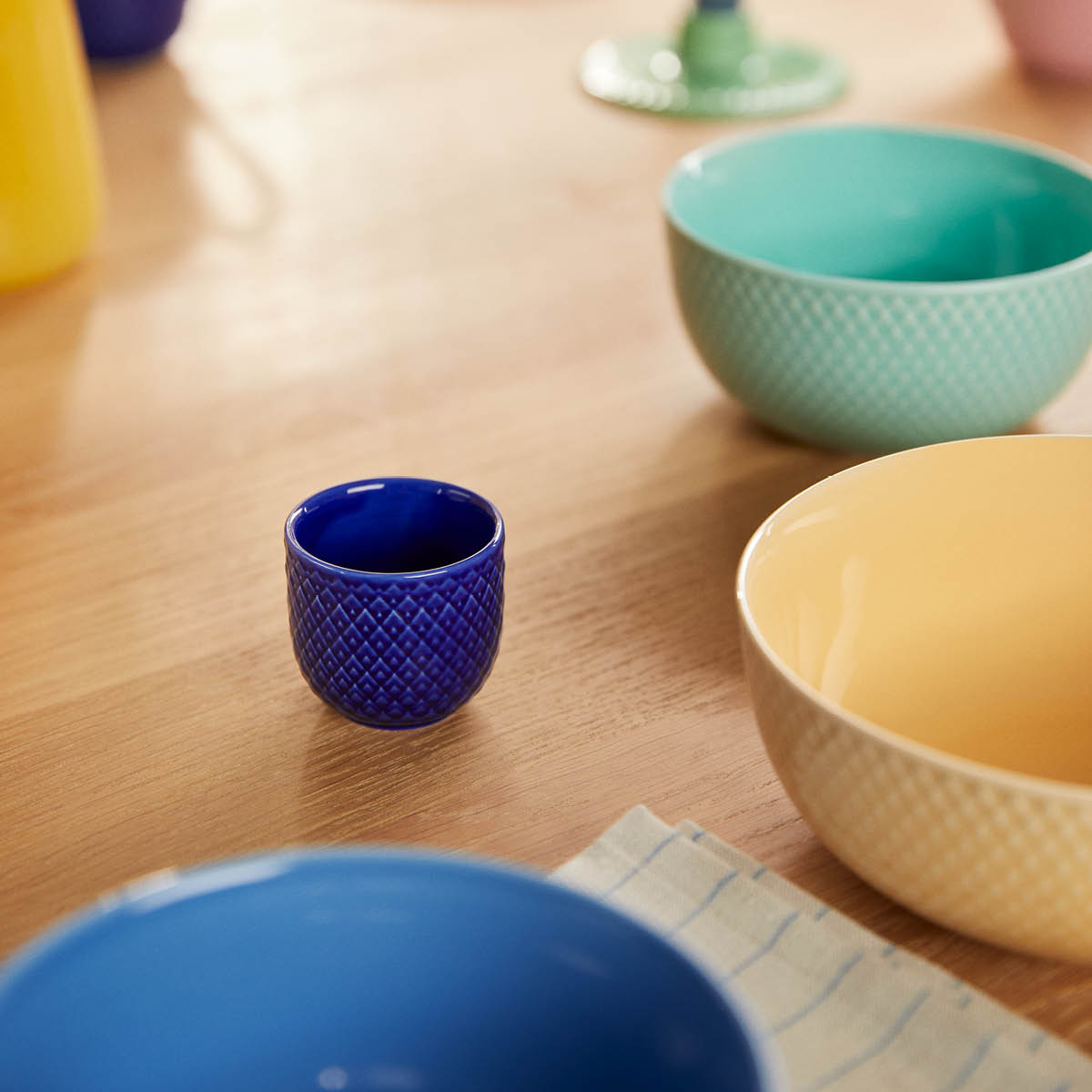 Lyngby Porcelæn Rhombe Color Äggkopp 5 cm Mörkblå