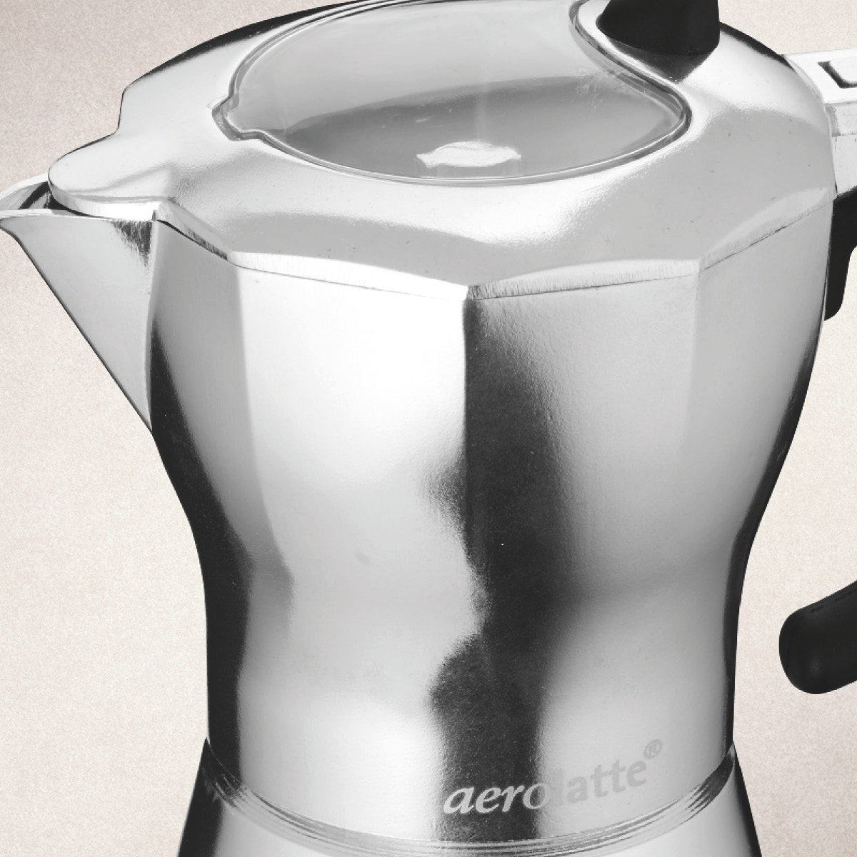 Aerolatte Mokabryggare 6 koppar aluminium