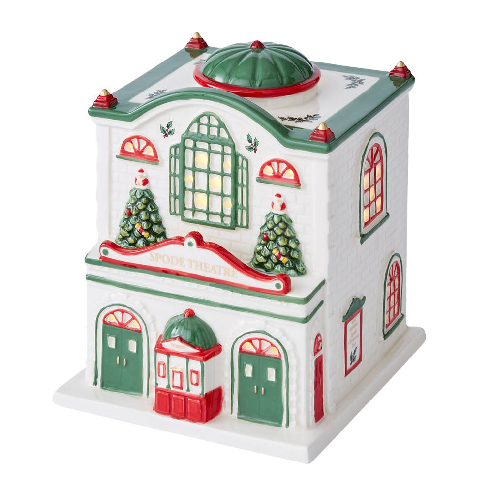 Spode Christmas Tree teater LED lykt 14,5x12,8x12 cm