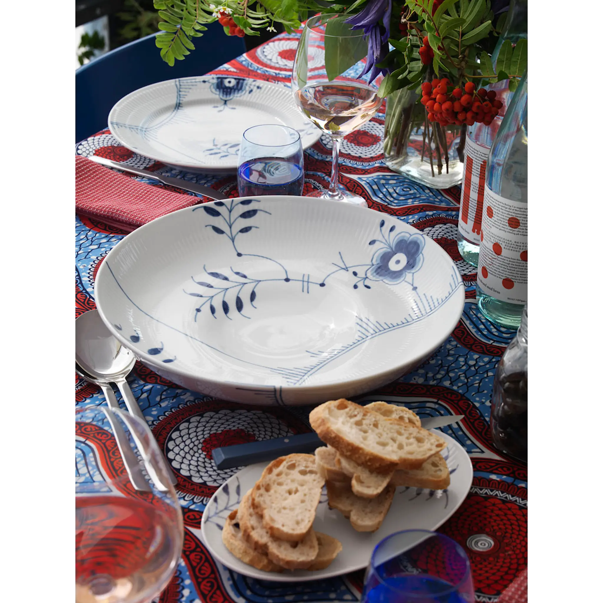 Royal Copenhagen Blue Fluted Mega Skål 34 cm